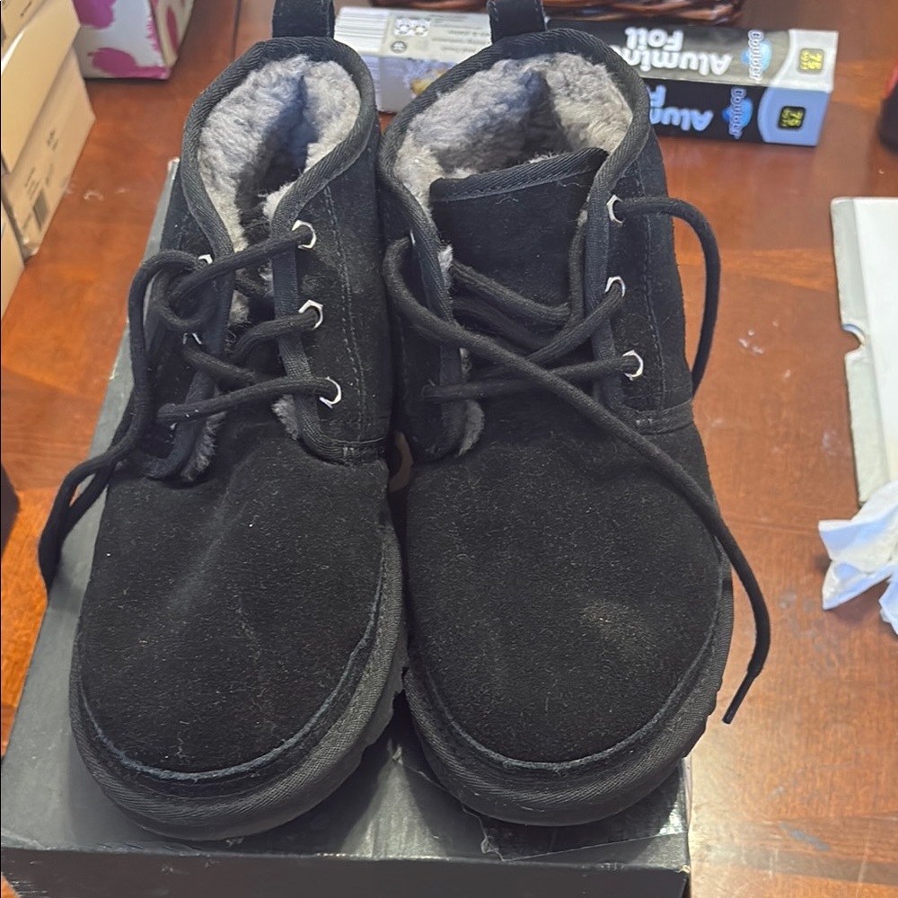 Kids Black Winter Boots